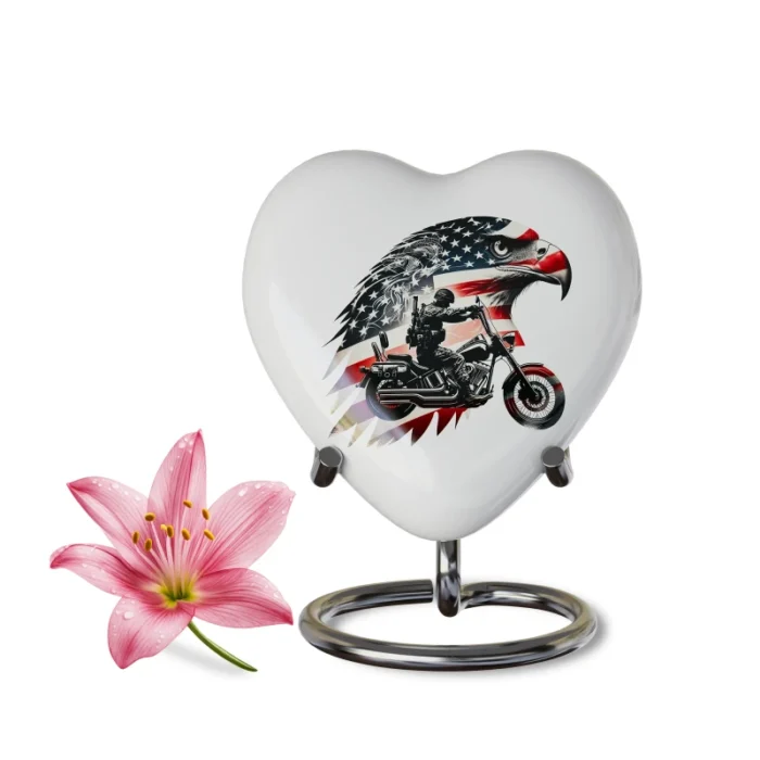 Decorative Heart-Shaped  Keepsake Urns for Human ashes