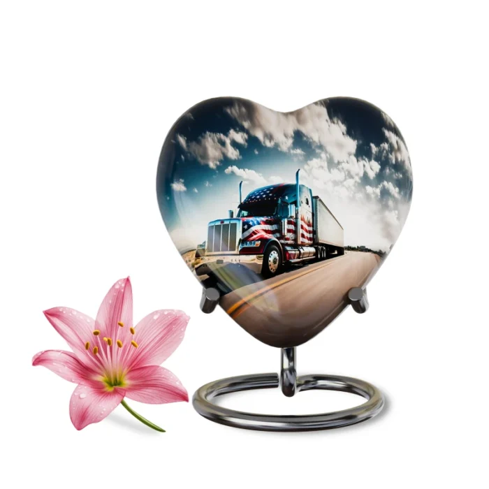 Decorative Heart-Shaped  Keepsake Urns for Human ashes