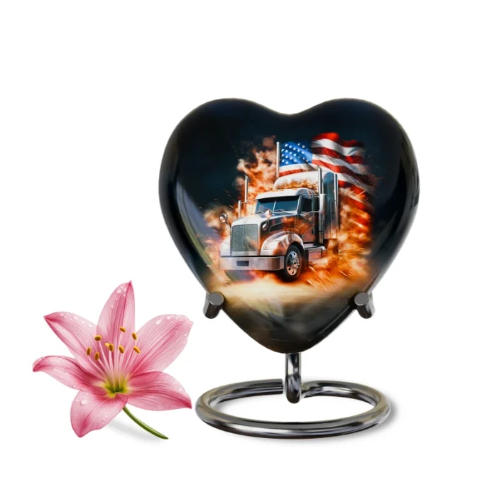 Decorative Heart-Shaped  Keepsake Urns for Human ashes