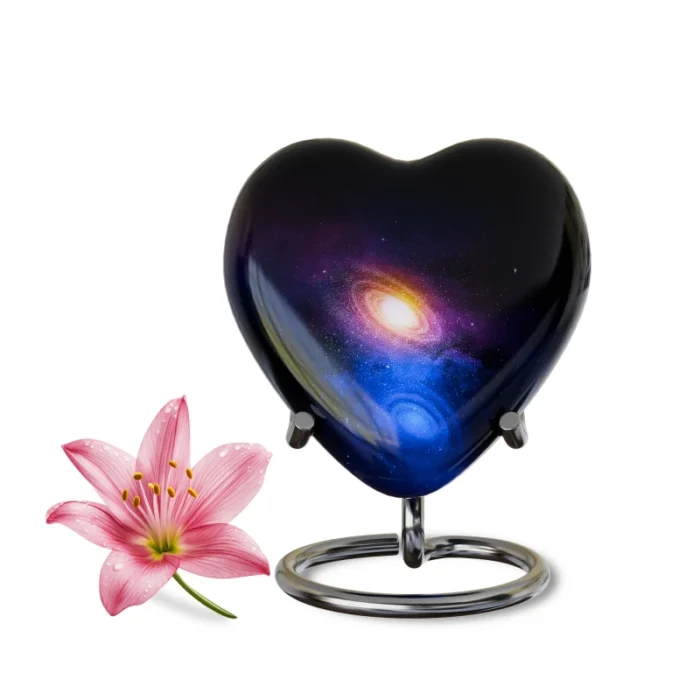 Decorative Heart-Shaped  Keepsake Urns for Human ashes