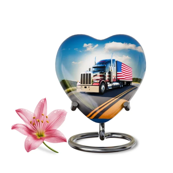 Decorative Heart-Shaped  Keepsake Urns for Human ashes