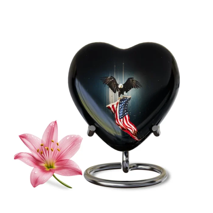 Decorative Heart-Shaped  Keepsake Urns for Human ashes