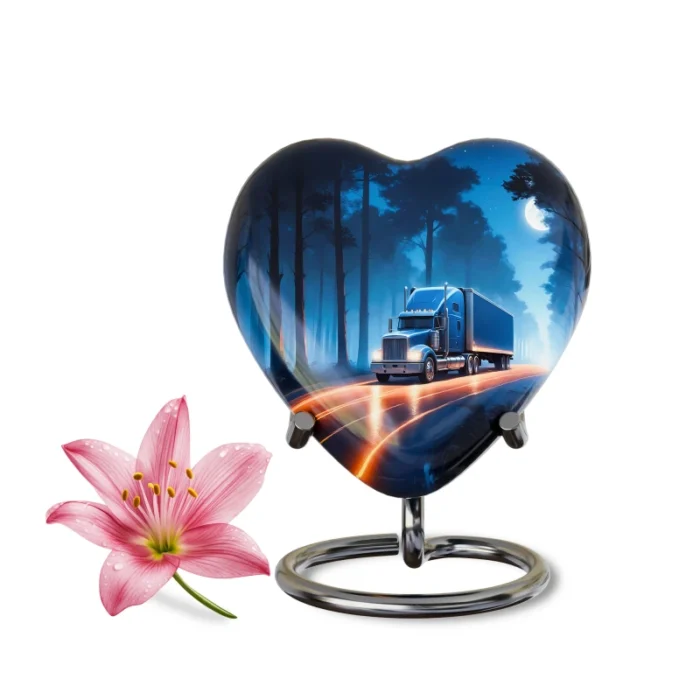 Decorative Heart-Shaped  Keepsake Urns for Human ashes