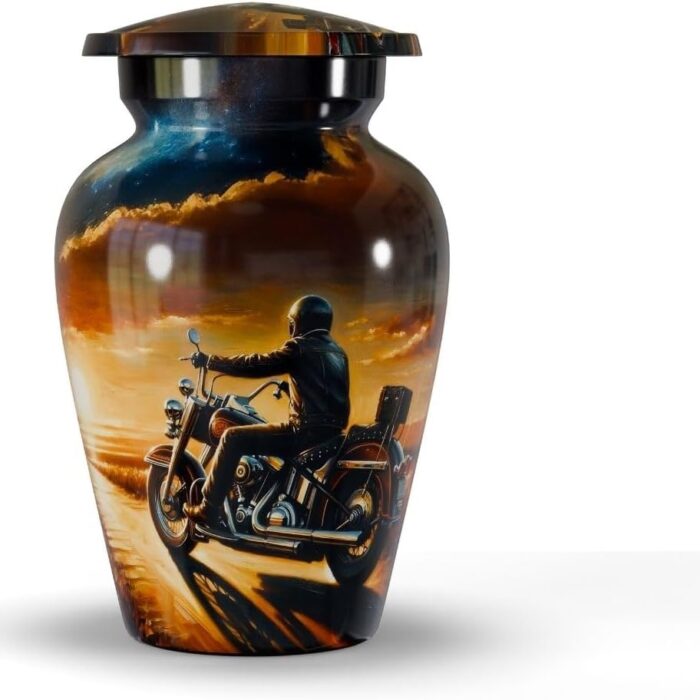 Motorcycle Cremation Urns - Highway to Heaven-Memorial Urn for Biker