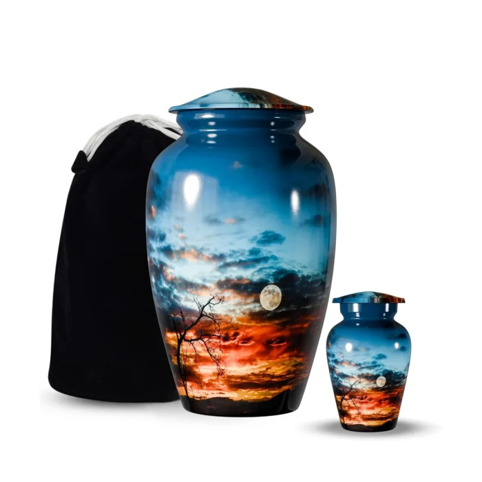 Thundersky Sunset Keepsake Urns-Small Urns for Human Ashes